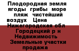 Плодородная земля, ягоды, грибы, море, пляж, чистейший воздух › Цена ­ 65 000 - Нижегородская обл., Городецкий р-н Недвижимость » Земельные участки продажа   
